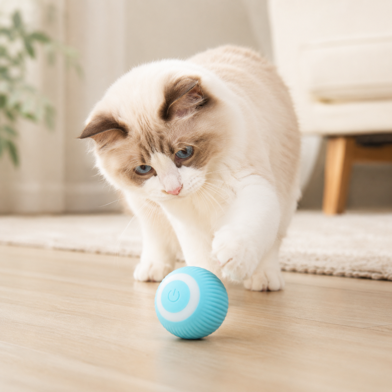 Balle Interactive Intelligente pour Chat – Jouet Automatique Anti-Ennui