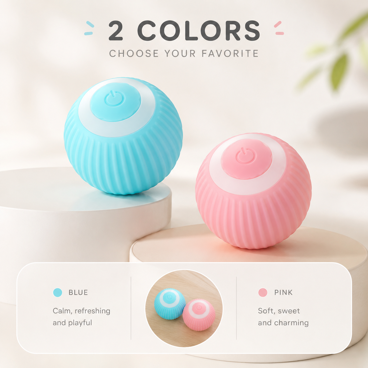Balle Interactive Intelligente pour Chat – Jouet Automatique Anti-Ennui