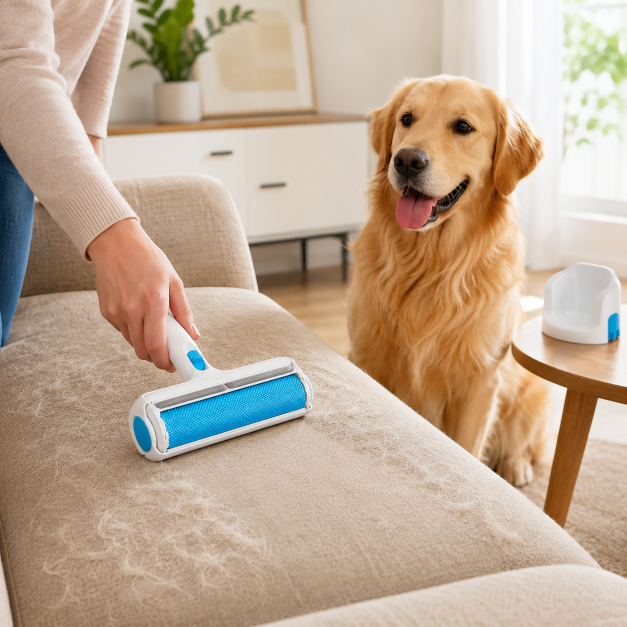 Rouleau anti-poils réutilisable pour chiens et chats