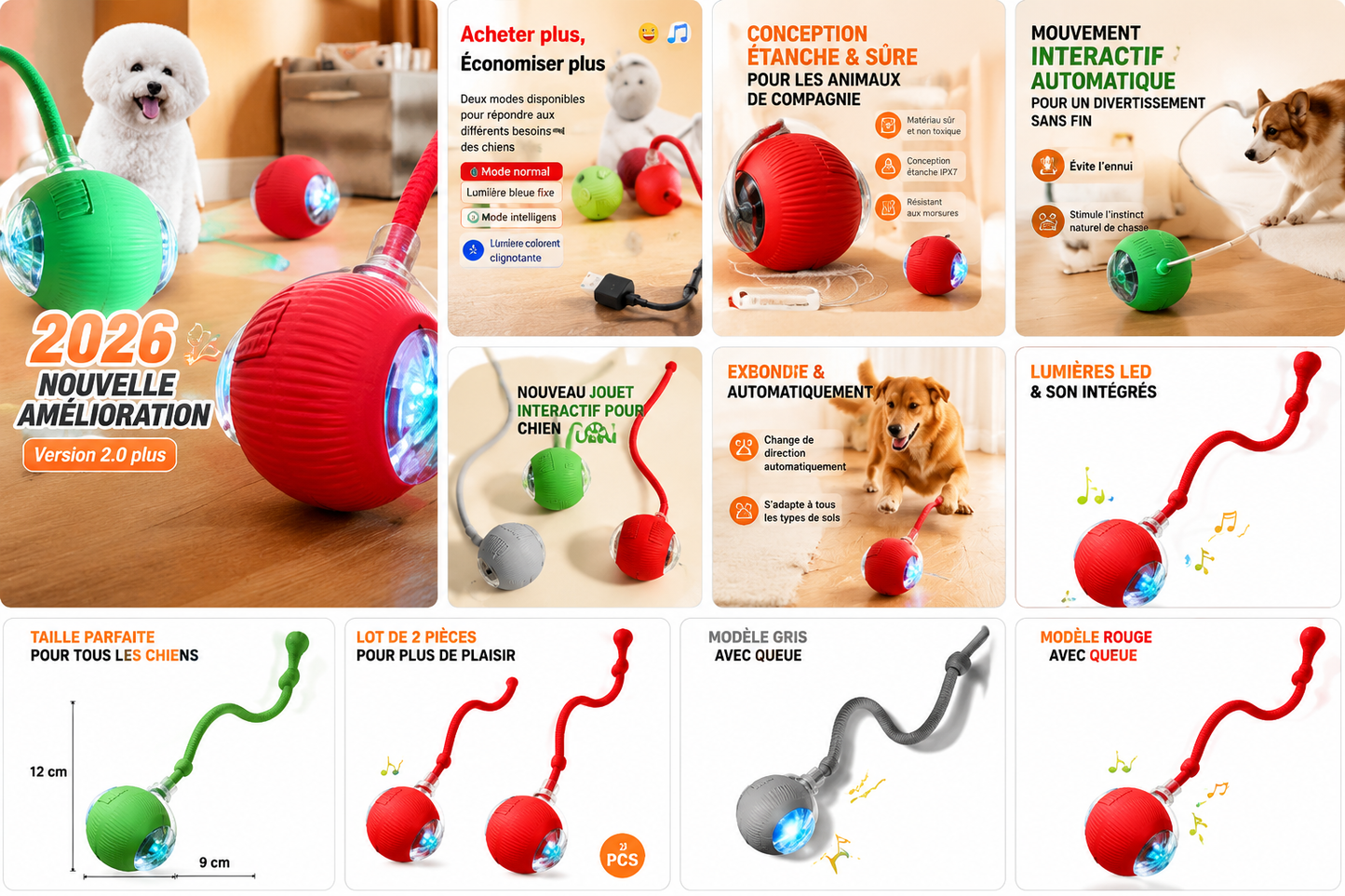 Pack Chien Actif – Jouet interactif & Gamelle Anti-Glouton