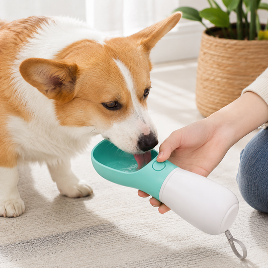 Gourde portable avec gamelle intégrée pour chien
