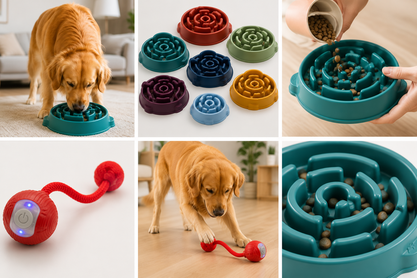 Pack Chien Actif – Jouet interactif & Gamelle Anti-Glouton