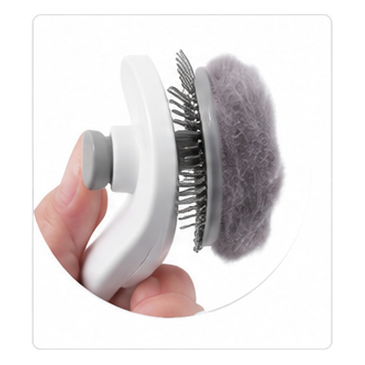 Brosse auto-nettoyante pour chien et chat