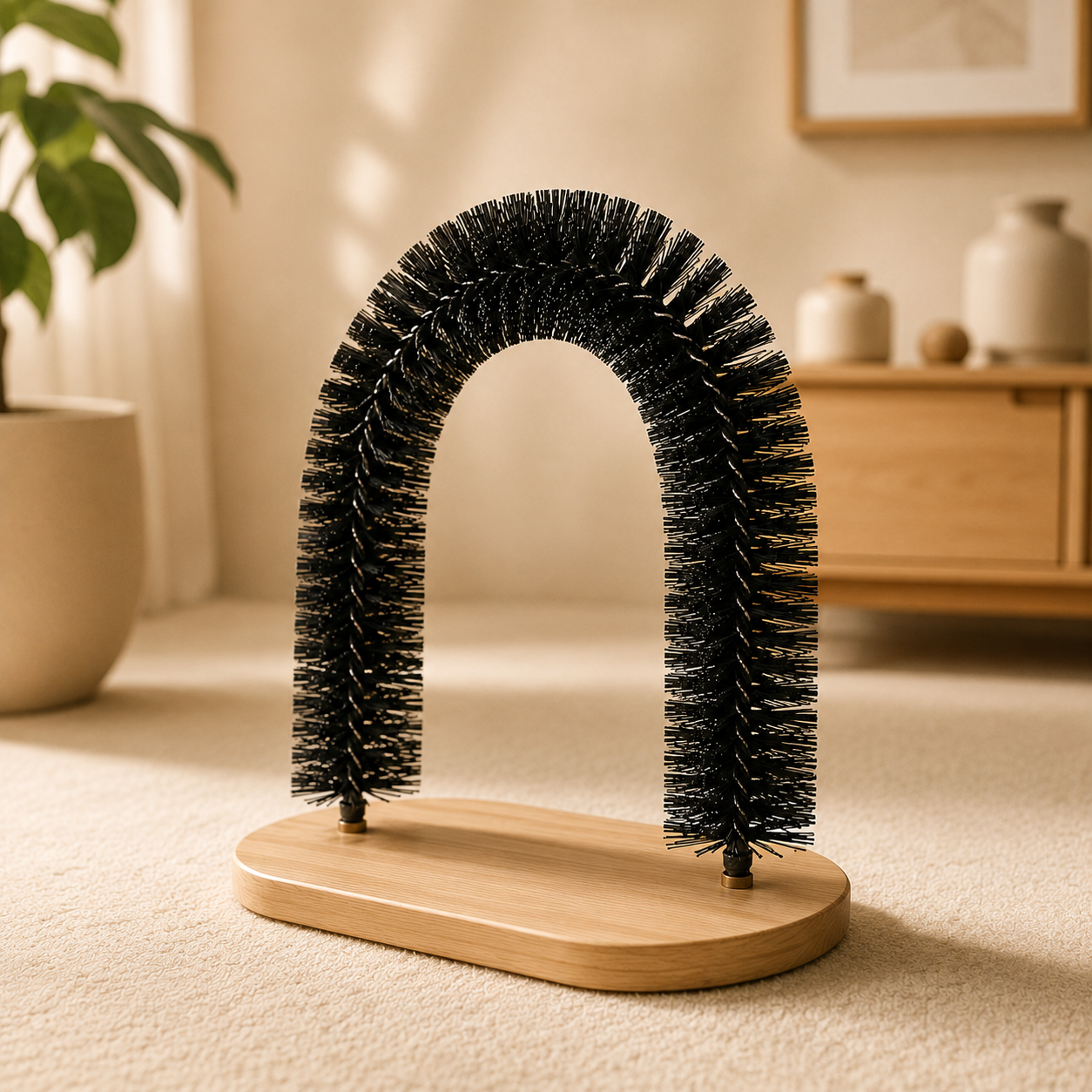 Arche de massage et toilettage pour chat
